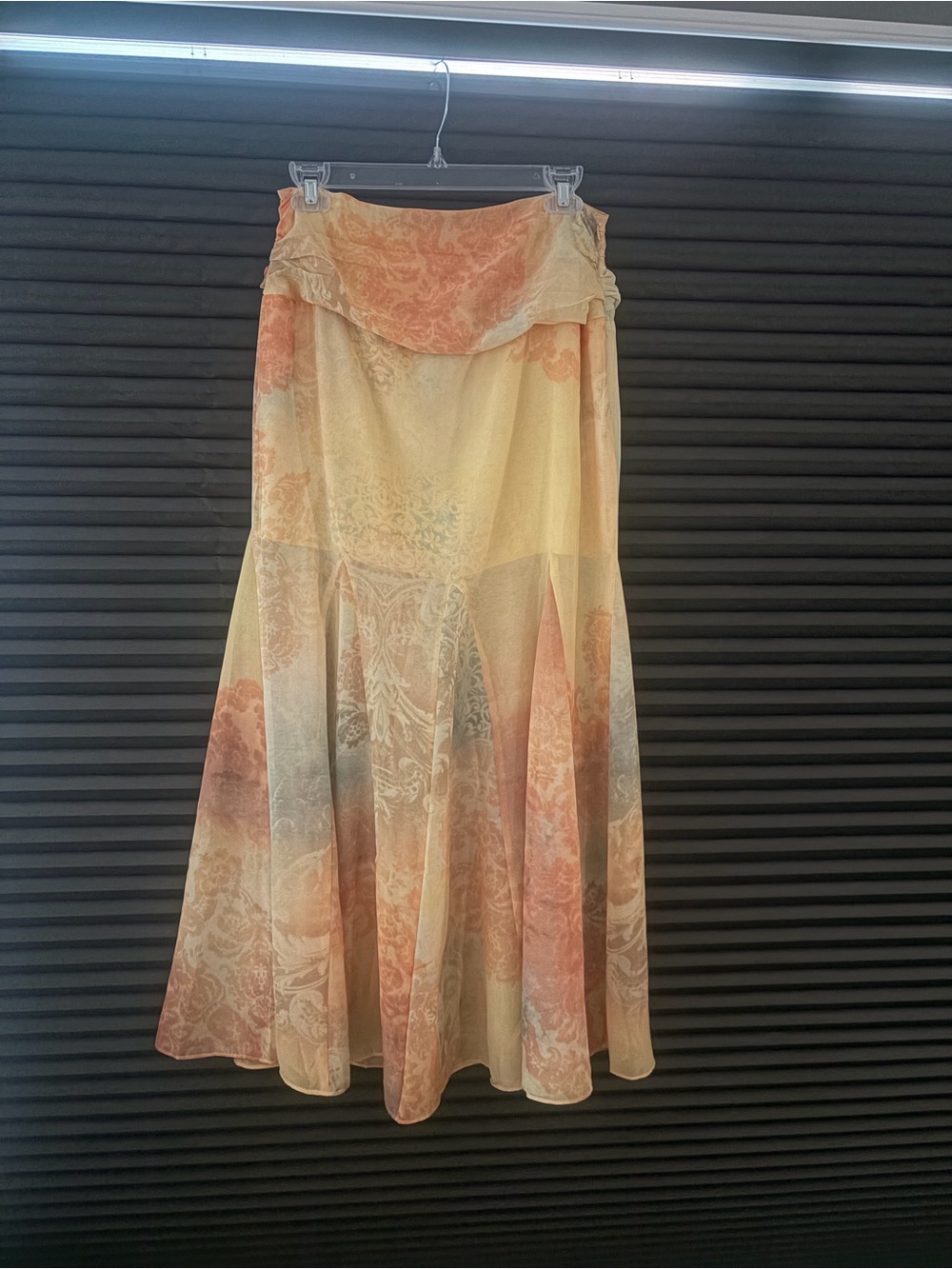 Kimchi Blue Yellow Watercolor Print Maxi Skirt - Picture 7 of 10